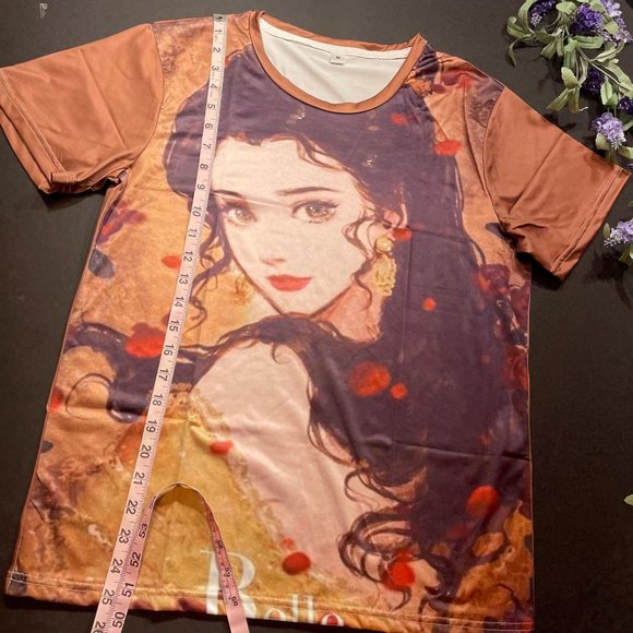 Disney Inspired Beauty and the Beast Belle Princess Women's Blouse - Picture 7 of 11